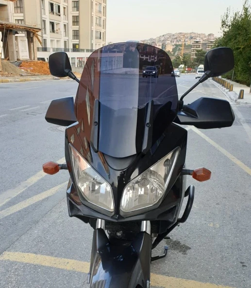 MOTOCAM Suzuki V-strom DL 1000 Ön Cam 2004-2010 Model 45cm Siyah Renkli 4mm ürün görseli 1