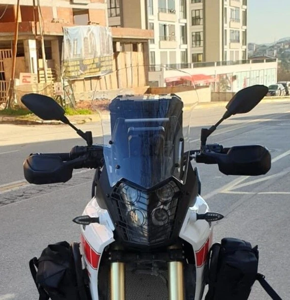 MOTOCAM Yamaha Tenere Rall 700 Ön Cam 2019-2026 Model 39cm Şeffaf Renkli 4mm ürün görseli 1