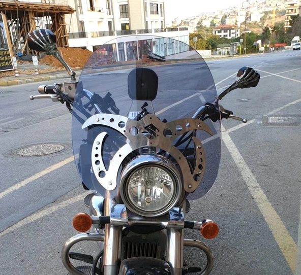 MOTOCAM Suzuki C 800 Ön Cam 2004-2016 Model 61cm Füme Renkli 4mm APARATSIZDIR ürün görseli 1