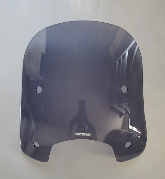 MOTOCAM RKS LTR 125 Ön Cam 2023-2026 Model 46cm Füme Renkli 4mm APARATSIZ ürün görseli 1