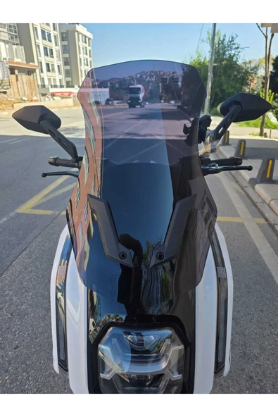 MOTOCAM Dofern JDF 250 T Ön Cam 2024-2026 Model 60cm Siyah Renkli 4mm UZUN ürün görseli 1