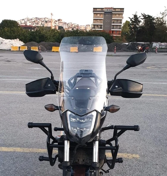 MOTOCAM Honda NC 700 750 S Ön Cam 2012-2020 Model 50cm Şeffaf Renkli 4mm ORTA BOYLU ürün görseli 1