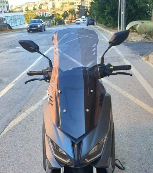 MOTOCAM Volta Revolt RSX5 Ön Cam 2022-2026 Model 65cm Füme Renkli 4mm ürün görseli 1