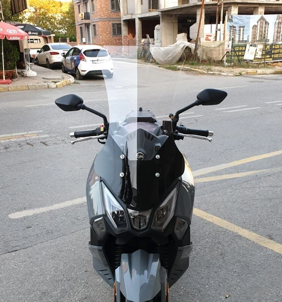 MOTOCAM SYM Joyride 300 Ön Cam 2023-2026 Model 75cm Şeffaf Renkli 4mm UZUN ürün görseli 1
