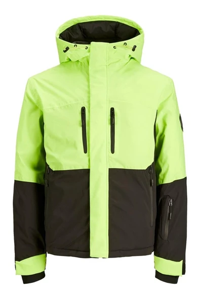 Jack & Jones Jcoalpine Erkek Yeşil Mont 12241637-Safety-Green ürün görseli 1