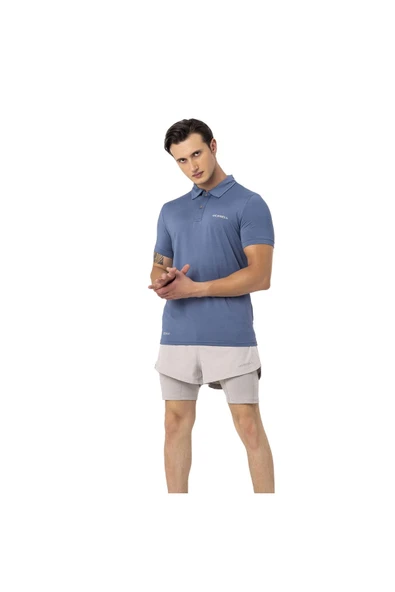 Merrell Pace Erkek Mavi Polo Tişört - Resim 2