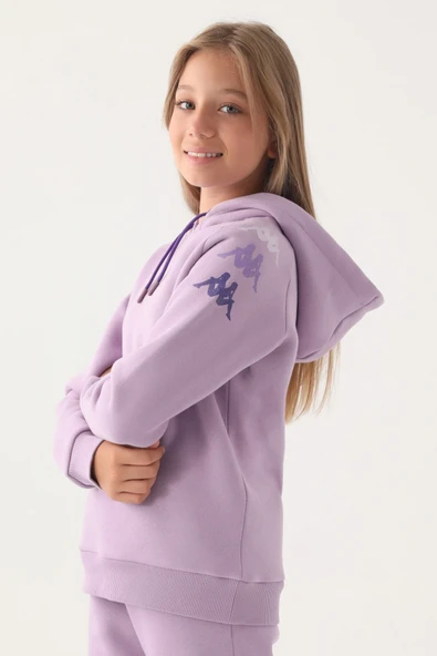 Kappa Kız Çocuk Lila Sweatshirt - Resim 2