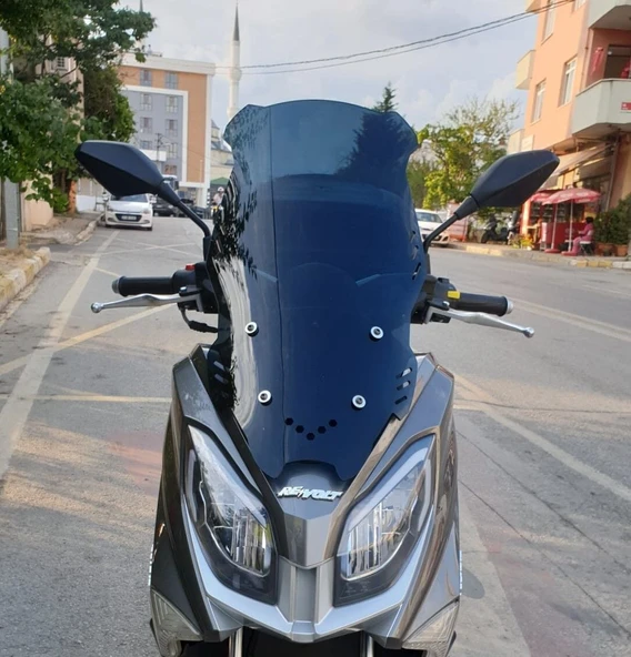 MOTOCAM Volta Revolt Rm5 Ön Cam 2020-2021 Model 75cm Siyah Renkli 4mm UZUN ürün görseli 1