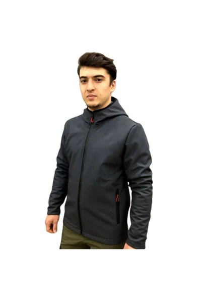 Erkek Gri Softshell Ceket ürün görseli 1