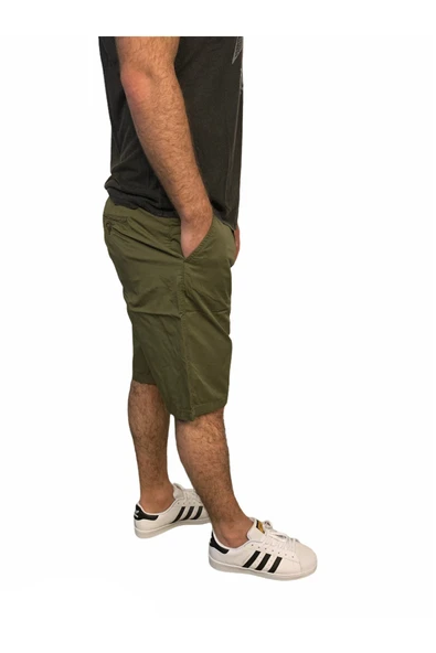 Superfly Chino Erkek Haki Şort 21706-03 - Resim 3