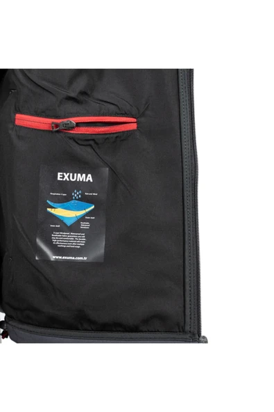 Exuma H Sshell Jacket M Erkek Antrasit Mont 281100-16 - Resim 3