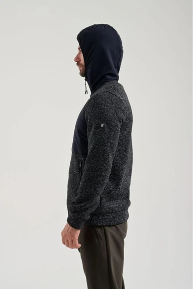 Exuma Erkek Siyah Polar Sweat 2311136 - Resim 3