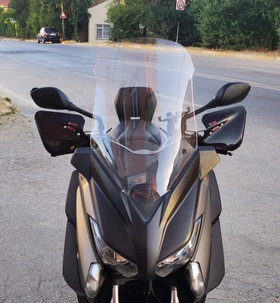 MOTOCAM Yamaha Xmax Ön Cam 2014-2017 Model 58cm Şeffaf Renkli 4mm ürün görseli 1