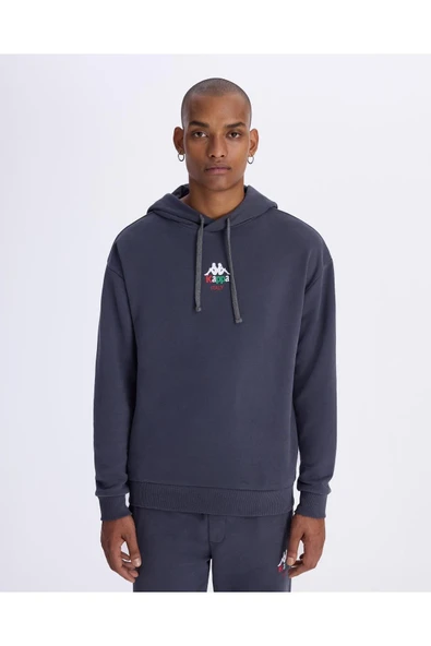 Authentic İtaly Hoodie Erkek Gri Comfort Hoodie ürün görseli 1
