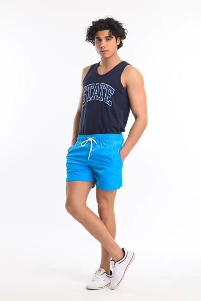 Swimshort Erkek Turkuaz Şort 21678-44 ürün görseli 1