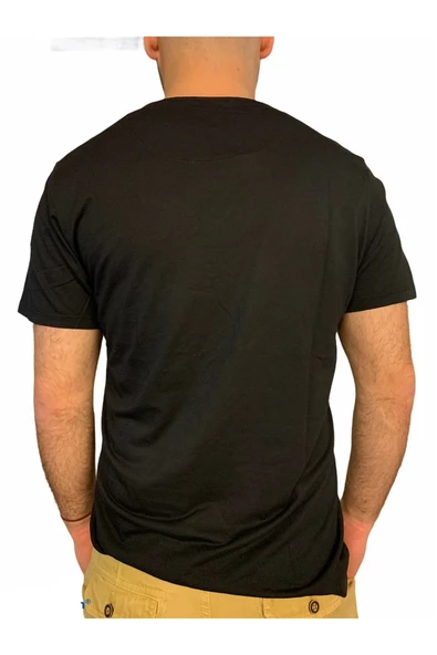 Tshirt Erkek Siyah Tshirt 21537-02 - Resim 2