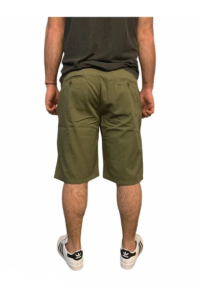 Superfly Chino Erkek Haki Şort 21706-03 - Resim 2