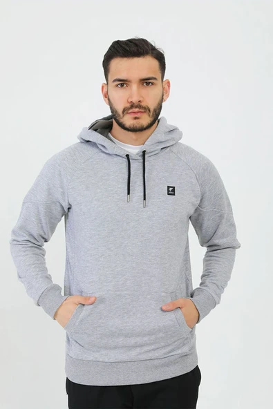 Erkek Günlük Sweatshirt Hoody Limit 4241303 Gri ürün görseli 1