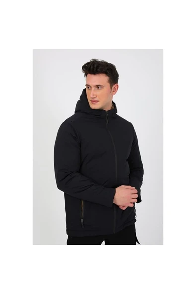 Exuma Erkek Siyah Mont Winter Jacket 2311002 - Resim 2