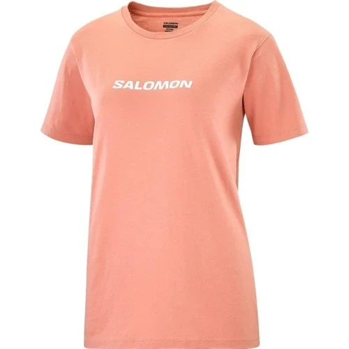 Salomon LC2217 Logo SS Tee W Tişört Kadın T-Shirt PEMBE ürün görseli 1