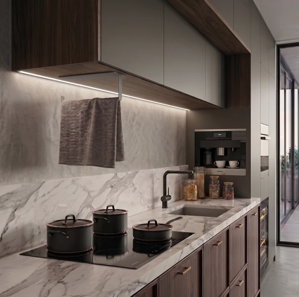 Çok Amaçlı Window Grey Galvaniz Metal Mutfak Havluluğu - Estetik Düzen ürün görseli 1