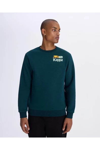 Authentic Graphik Pyke Unisex Petrol Yeşili Regular Sweatshirt ürün görseli 1