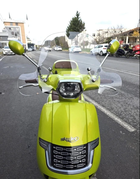 MOTOCAM Skyjet Bayberry Ön Cam 2024-2026 Model 37cm Şeffaf Renkli 4mm Elcikli APARATSIZ ürün görseli 1