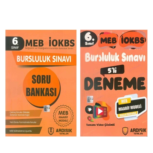 Ardışık Yayınları 6.Sınıf Bursluluk Soru Bankası ve Deneme Seti 2 Kitap ürün görseli 1