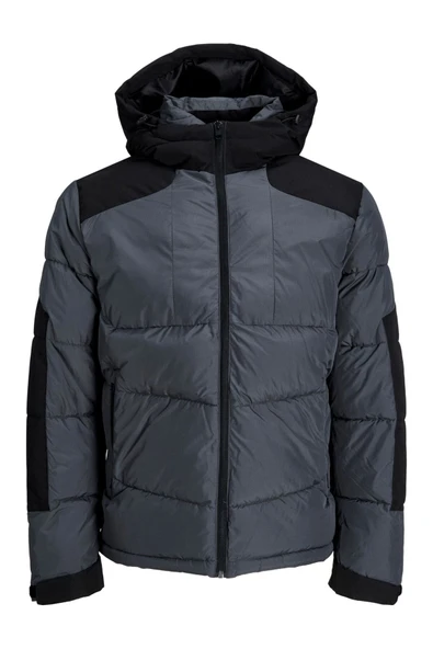Jack & Jones Erkek Suya Dayanıklı Kapüşonlu Puffer Mont - Otis ürün görseli 1