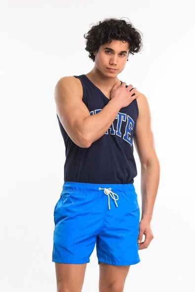Superfly Swimshort Erkek Mavi Şort 21678-07 - Resim 2
