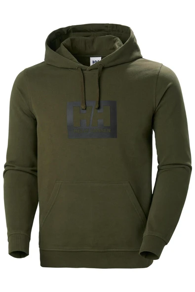 BOX HOODIE KAPİŞONLU Haki ürün görseli 1