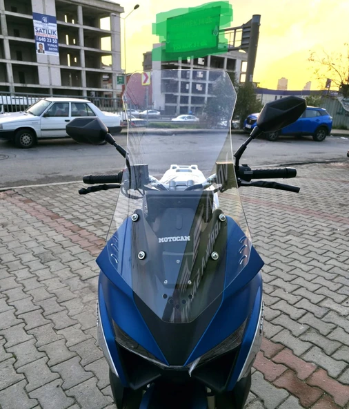 MOTOCAM Volta Revolt RSX7 Ön Cam 2022-2026 Model 75cm Şeffaf Renkli 4mm ürün görseli 1