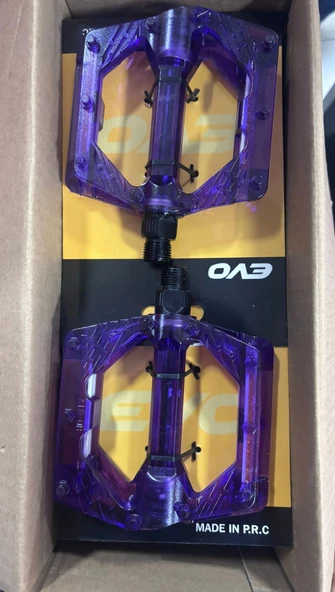 PLATFORM PEDAL ŞEFFAF MOR BİLYALI ürün görseli 1