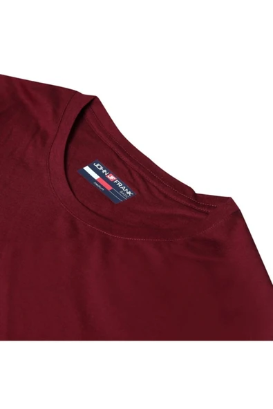 JOHN FRANK BASIC ROUND NECK T-SHIRT - Resim 3
