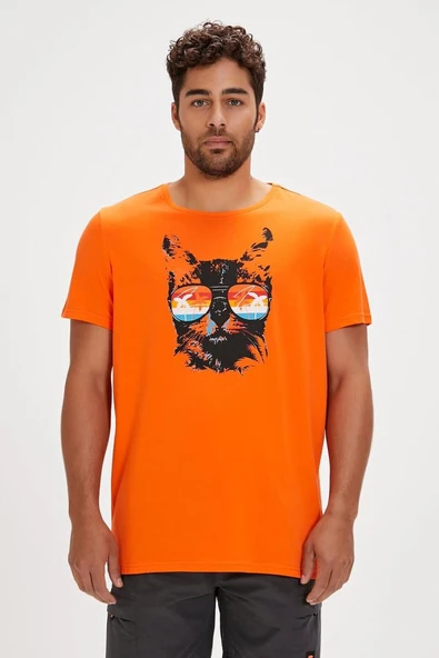 Bad bear 24.01.07.011 Ss Manx Erkek Turuncu T-shirt ürün görseli 1