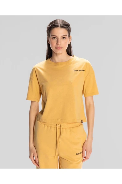 Kappa Authentic Jessa-Woman-T-Shirt Kadın Bej Regular Tişört ürün görseli 1