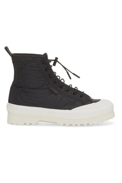 Superga 2644 Alpina Quilted Nylon Kadın Siyah Günlük Ayakkabı KADIN LS AYAKKABI S7128XW ürün görseli 1