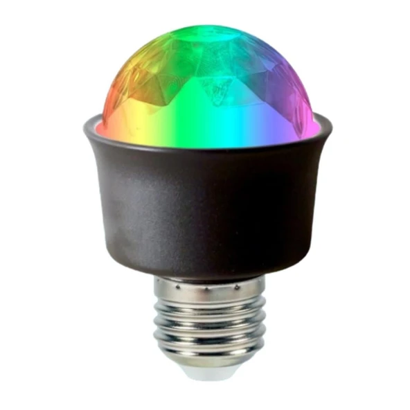 Ledx AL-KX6882 Mini 360 Derece Led 3.3 Watt E27 Duy Rgb Disko Lamba ürün görseli 1