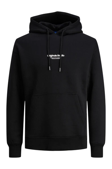 Jack & Jones Erkek Kapüşonlu Önden Cepli Sweatshirt 12241687 ürün görseli 1