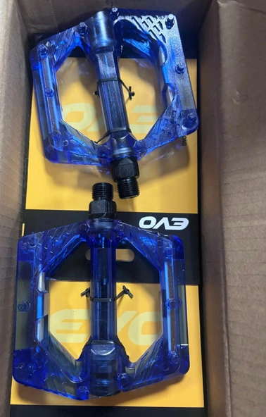 PLATFORM PEDAL ŞEFFAF MAVİ BİLYALI ürün görseli 1
