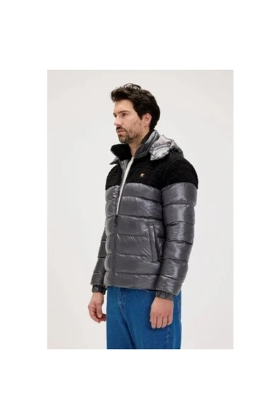 Bad Bear ALBERT PUFFER COAT Gri - Resim 4