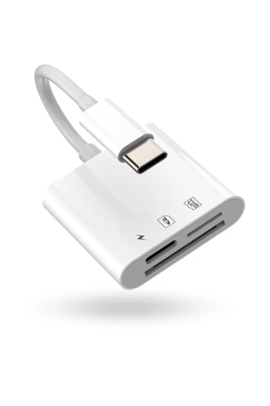 Büro Ev Ofis Cihazları için UsbC-3HUB Hafıza Card Reader ürün görseli 1