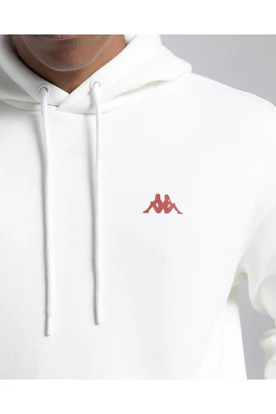 Authentic Fuji Erkek Beyaz Oversize Hoodie - Resim 2