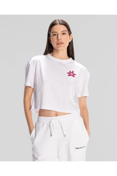 Authentic Hannah T-Shirt Kadın Beyaz Regular Fit Tişört ürün görseli 1