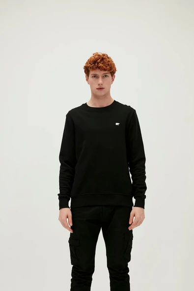 Bad Bear Presage Crewneck Siyah Erkek Sweatshirt ürün görseli 1