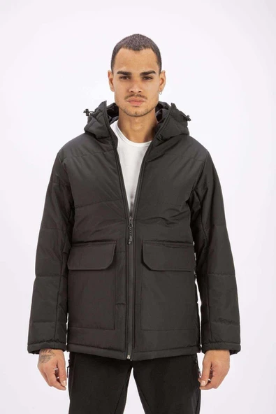 Exuma Erkek Winter Jacket M - Siyah - Resim 2