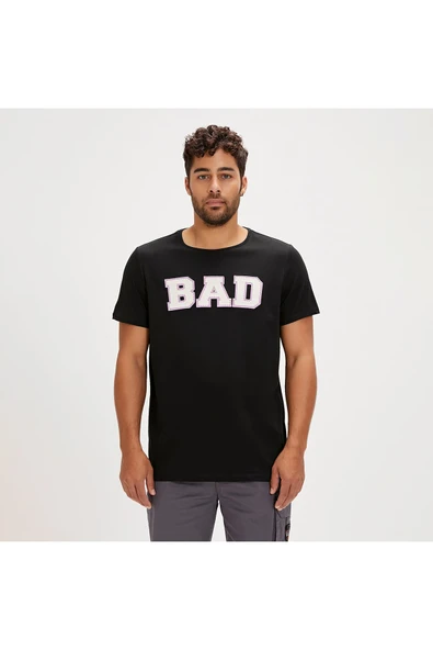 Bad Bear Erkek T-shirt Siyah 24.01.07.036 Felt ürün görseli 1