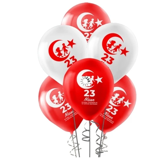 Pastel 23 Nisan Baskılı Balon 100Lü ürün görseli 1