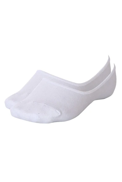 Sportive Babet Çorap 2 Li Unisex Beyaz Günlük Stil Çorap 2021004-BYZ ürün görseli 1