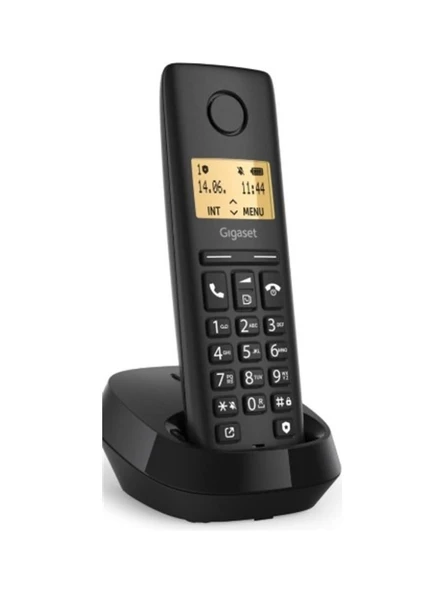 GİGASET Pure 100 Siyah Dect Telsiz Telefon - 14 Saat Konuşma 50 Kişilik Rehber Kapasitesi ürün görseli 1